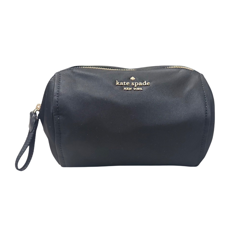 Kate Spade Chelsea Cosmetic Bag Womens Medium Black Excellent Nylon WLR00618 - Picture 2 of 10